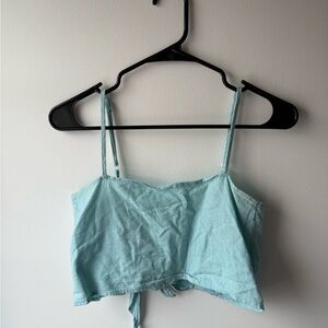 Urban Renewal Sky Blue Crop Top